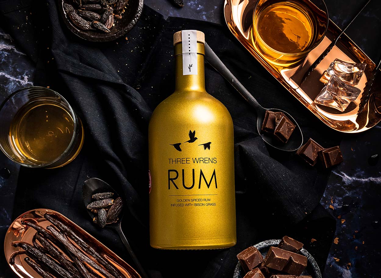 three wrens luxurious new spiced golden rum