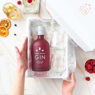 gin and glasses gift box